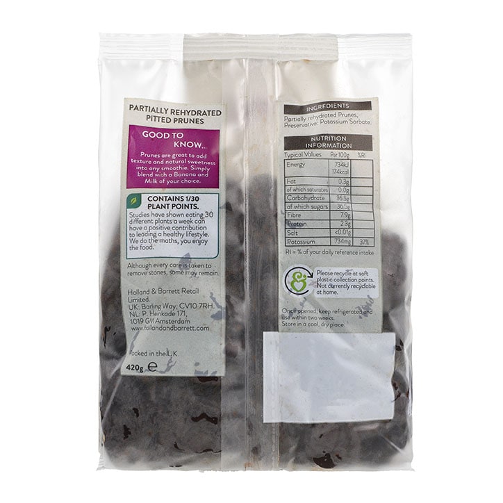 Holland & Barrett Soft Prunes 420g